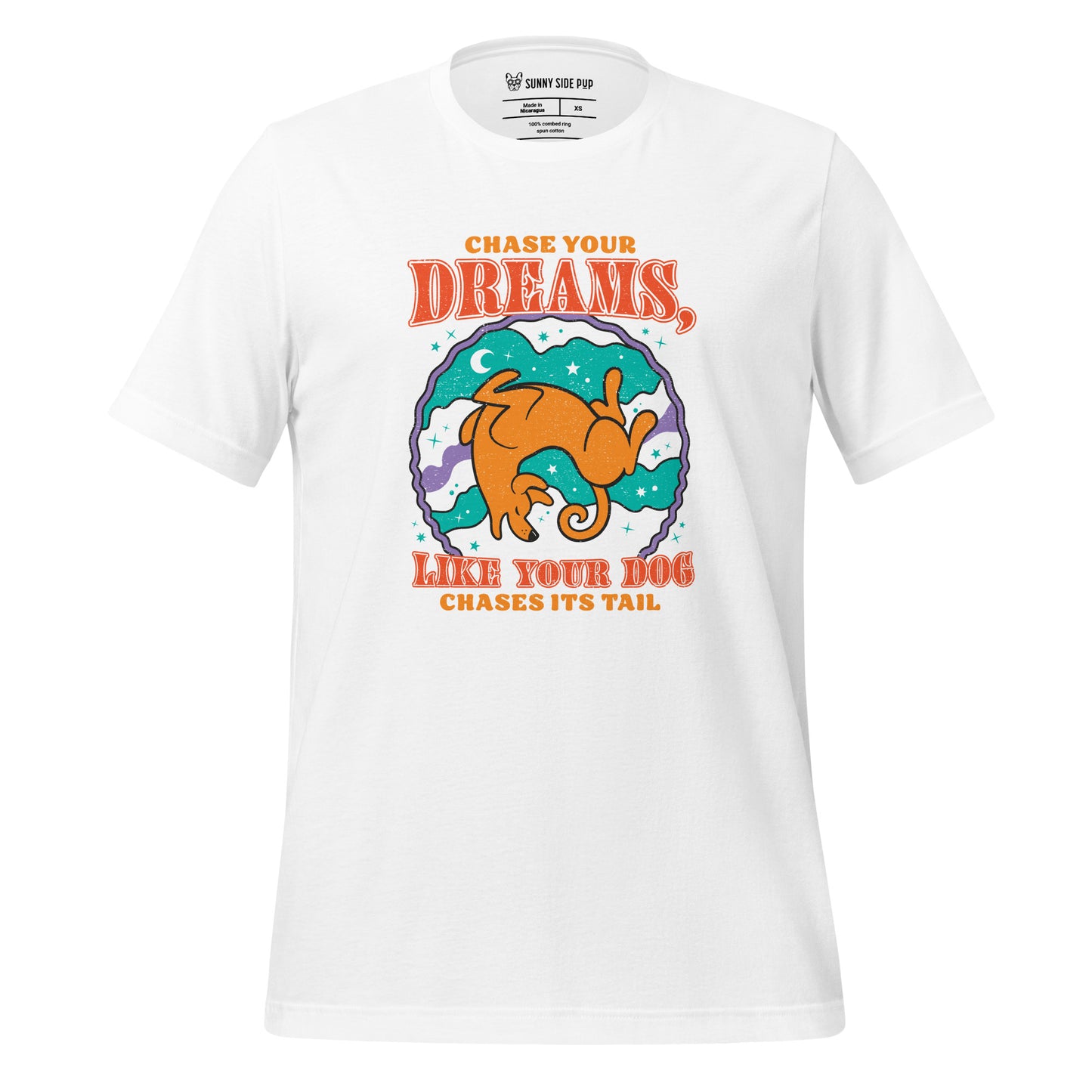 Chase Your Dreams t-shirt - Orange Dog