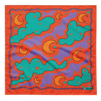 Celestial Dreams- Orange Bandana