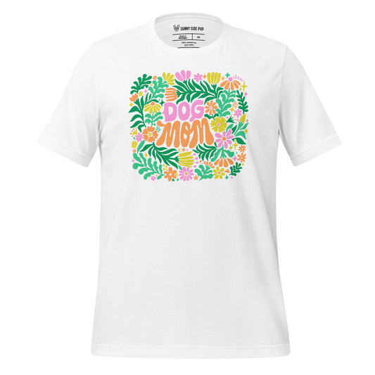 Green Floral Dog Mom t-shirt